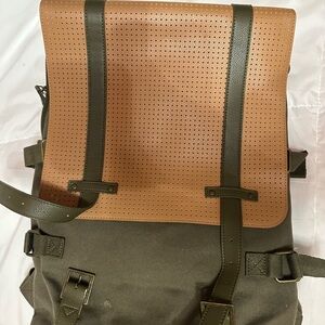 Disney Green and Brown Backpack with Structured Design